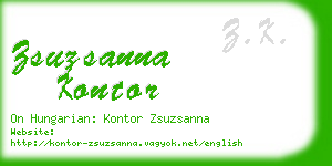 zsuzsanna kontor business card